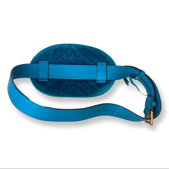 GUCCI GG MARMONT MATELASSE VELVET BELT BAG - Picture 5 of 6
